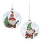 Melrose Gnome Glass Christmas Ball Ornaments - 4" (100mm) - Multi-Color - 12ct